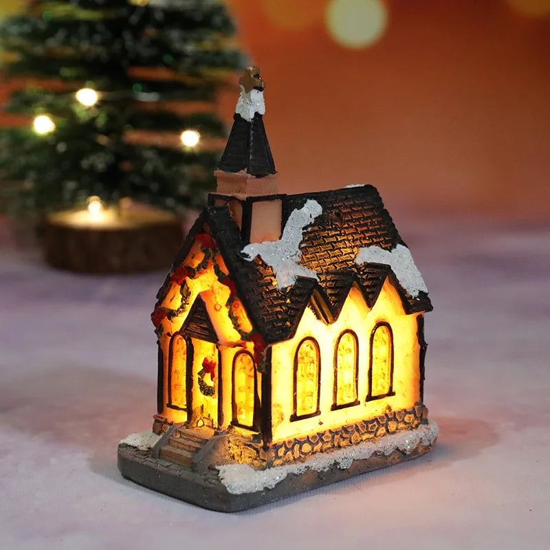 LED Christmas House Night Light - Micro Landscape Decoration Luminous