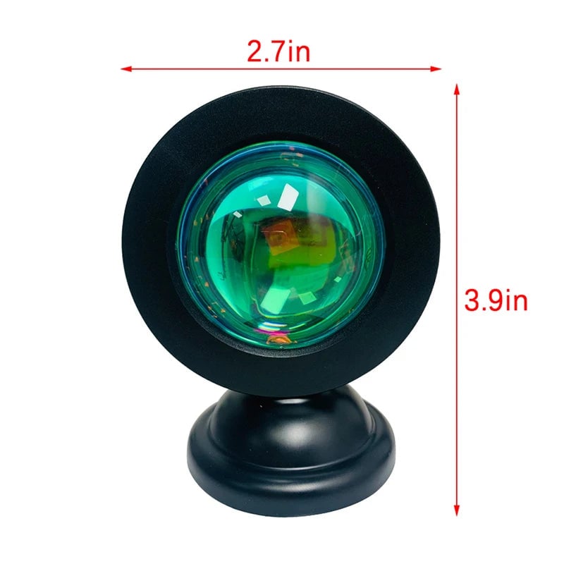 LED USB Sunset Projector Light - Portable Mood Lamp Home Decor