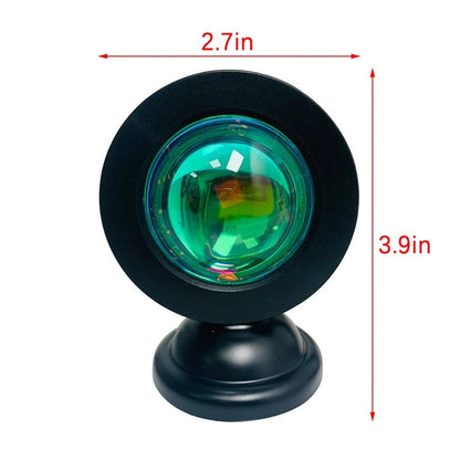 LED USB Sunset Projector Light - Portable Mood Lamp Home Decor