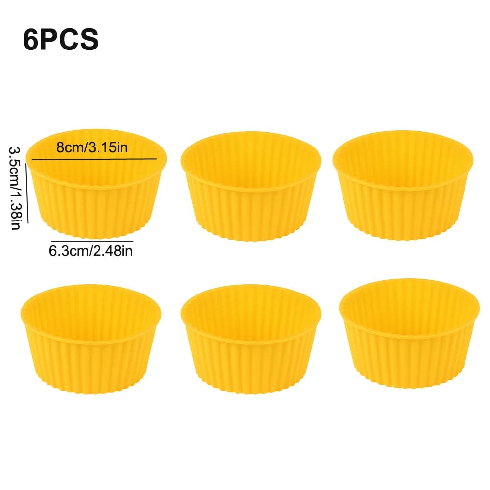 Silicone Air Fryer Cake Mold - Reusable Oven Baking Bowl Pudding