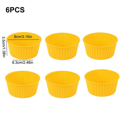 Silicone Air Fryer Cake Mold - Reusable Oven Baking Bowl Pudding