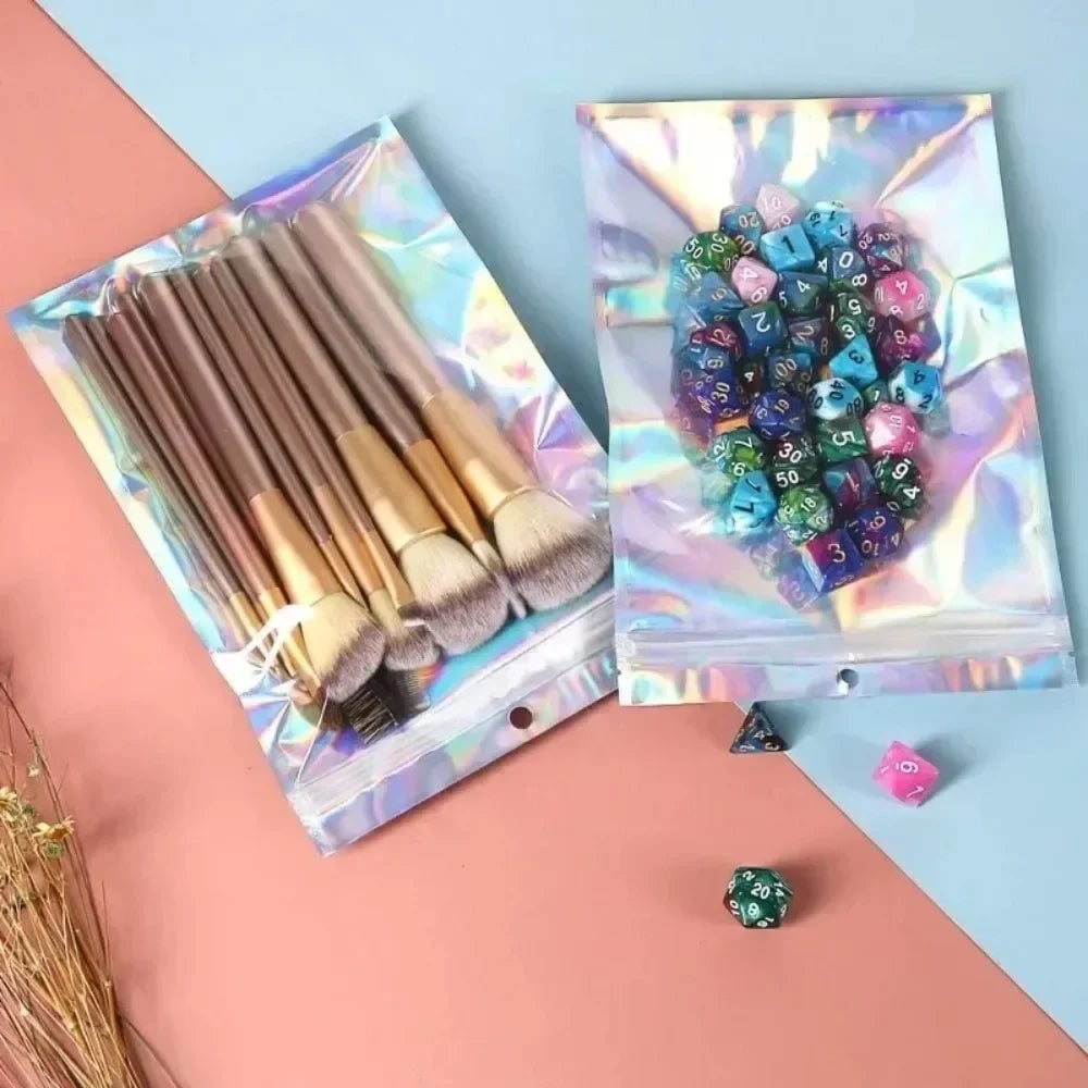 Holographic Laser Sealing Bags - Resealable Food Candy Jewelry