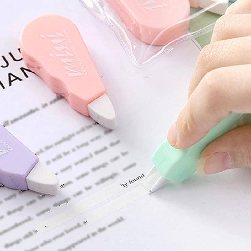 6-Piece Kawaii Macaron Correction Tape Set - School Office Supplies