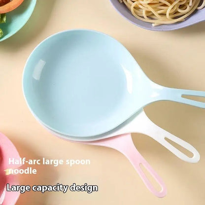 Korean Style Handled Serving Spoon Plate - Sauce Dish Tasting Bowl