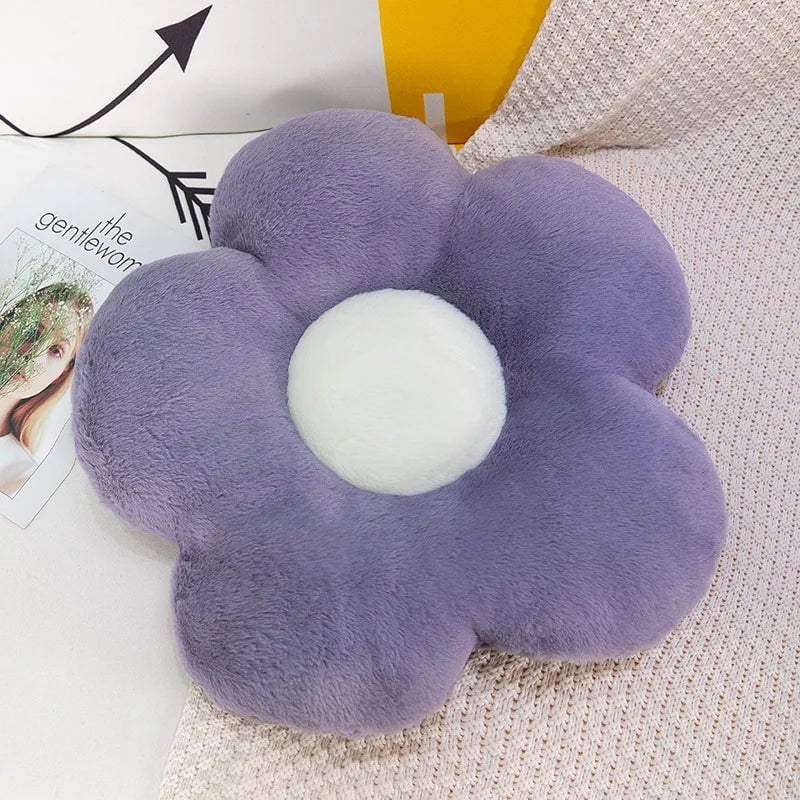 Round Thick Soft Nap Cloth Floor Cushion - Winter Chair Pillow