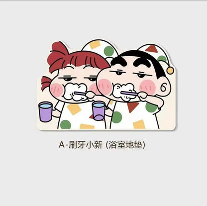 Quick Dry Anime Cartoon Bath Mat - Soft Water Absorption Shower Mat