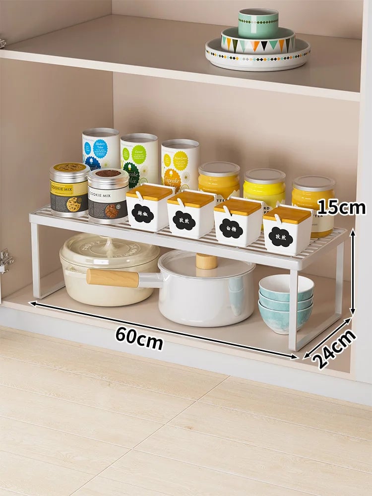 Multi-Layer Kitchen Countertop Organizer Spice Rack Storage Shelf