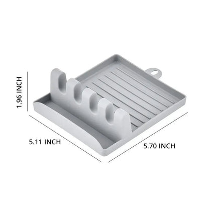 Multi-Purpose Spatula Rack Kitchen Utensil Holder & Pot Lid Stand