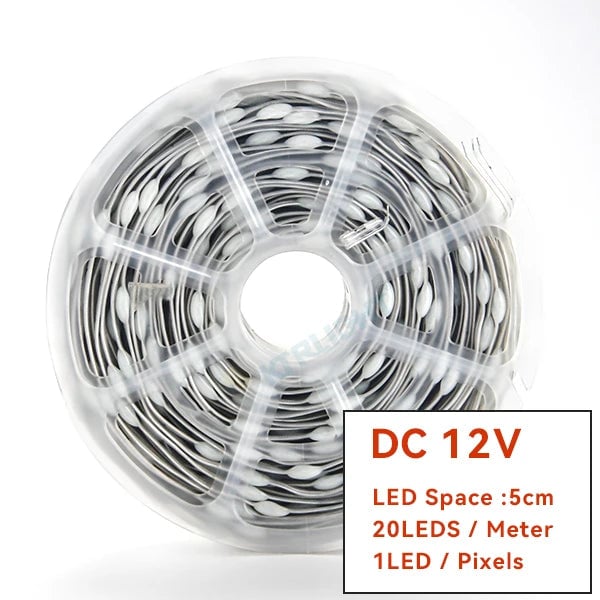 WS2811 RGBIC LED Strip 12V/5V Addressable Christmas Fairy Lights