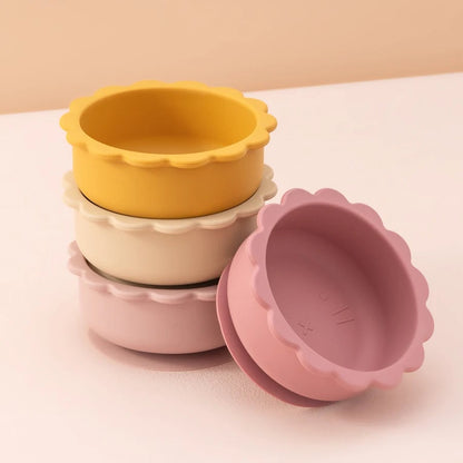 BPA Free Silicone Baby Bowl - Lion Shape with Suction Base