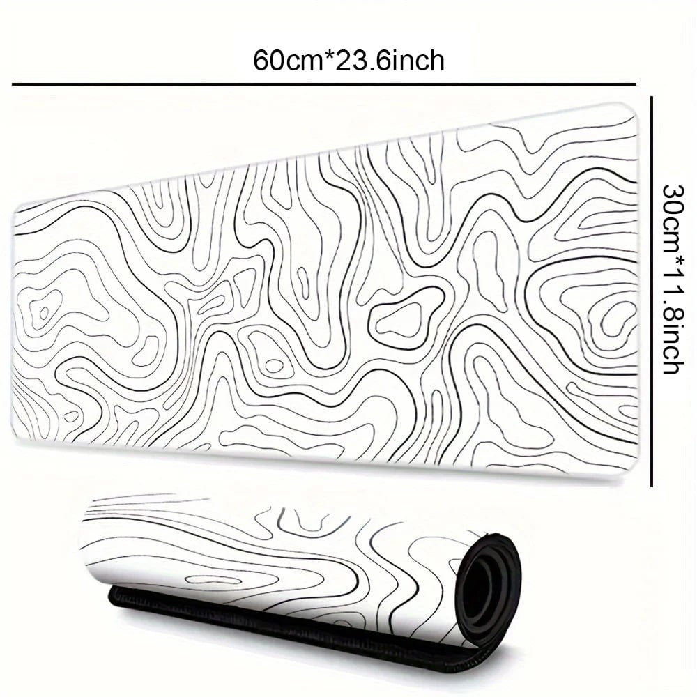 Large Gaming Mouse Pad - Extended Desk Mat with Stitched Edges
