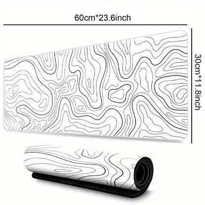 Large Gaming Mouse Pad - Extended Desk Mat with Stitched Edges