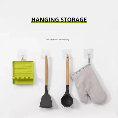Multi-Purpose Spatula Rack Kitchen Utensil Holder & Pot Lid Stand