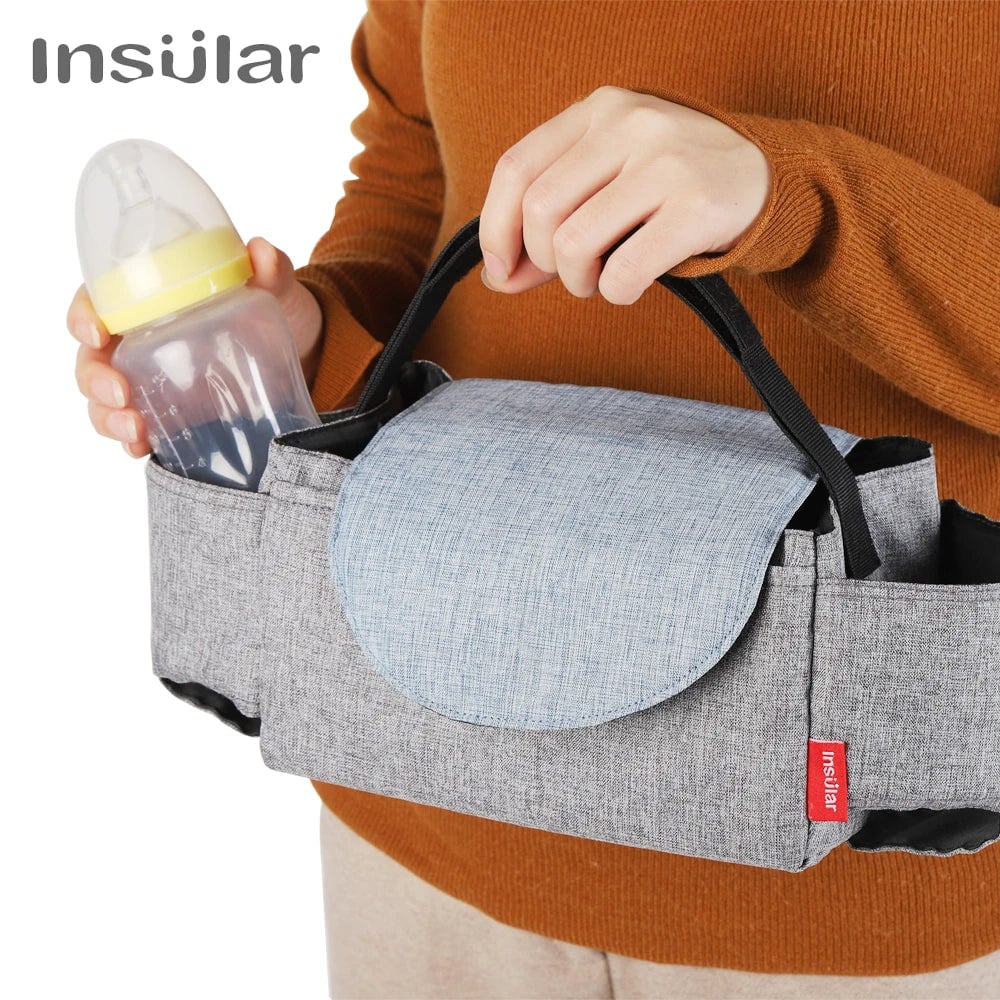 Insulated Diaper Bag with Bottle Storage - Baby Care Organizer