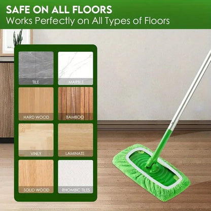 4 Reusable Ultra-Fine Fiber Mop Pads High Water Absorption