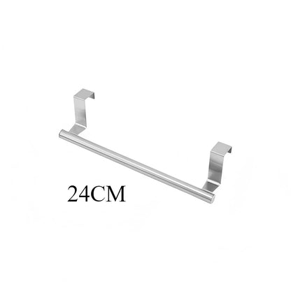 Steel Wire Over Cabinet Door Towel Rack - Punch-Free Hanging