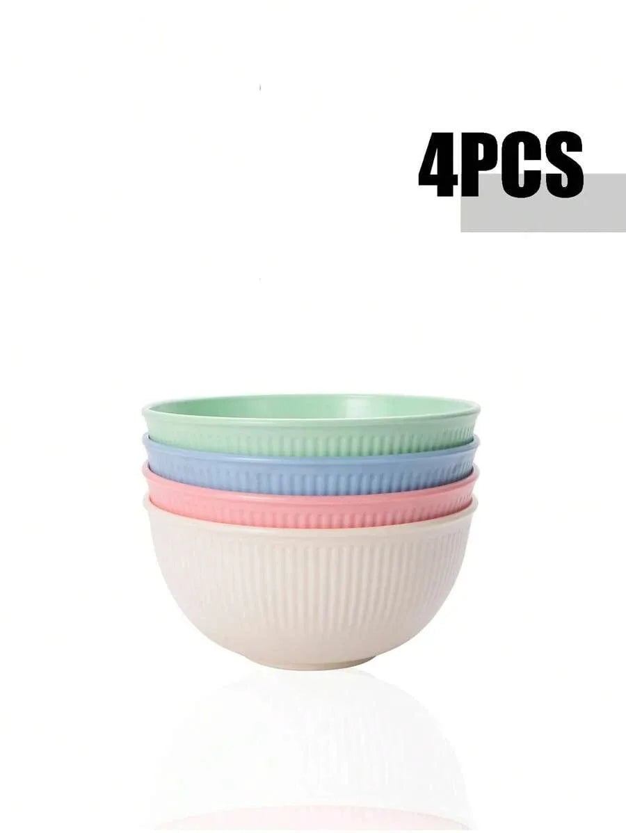 Plastic Bowl Set 4/11pcs - Microwave Dishwasher Safe Camping Kitchen