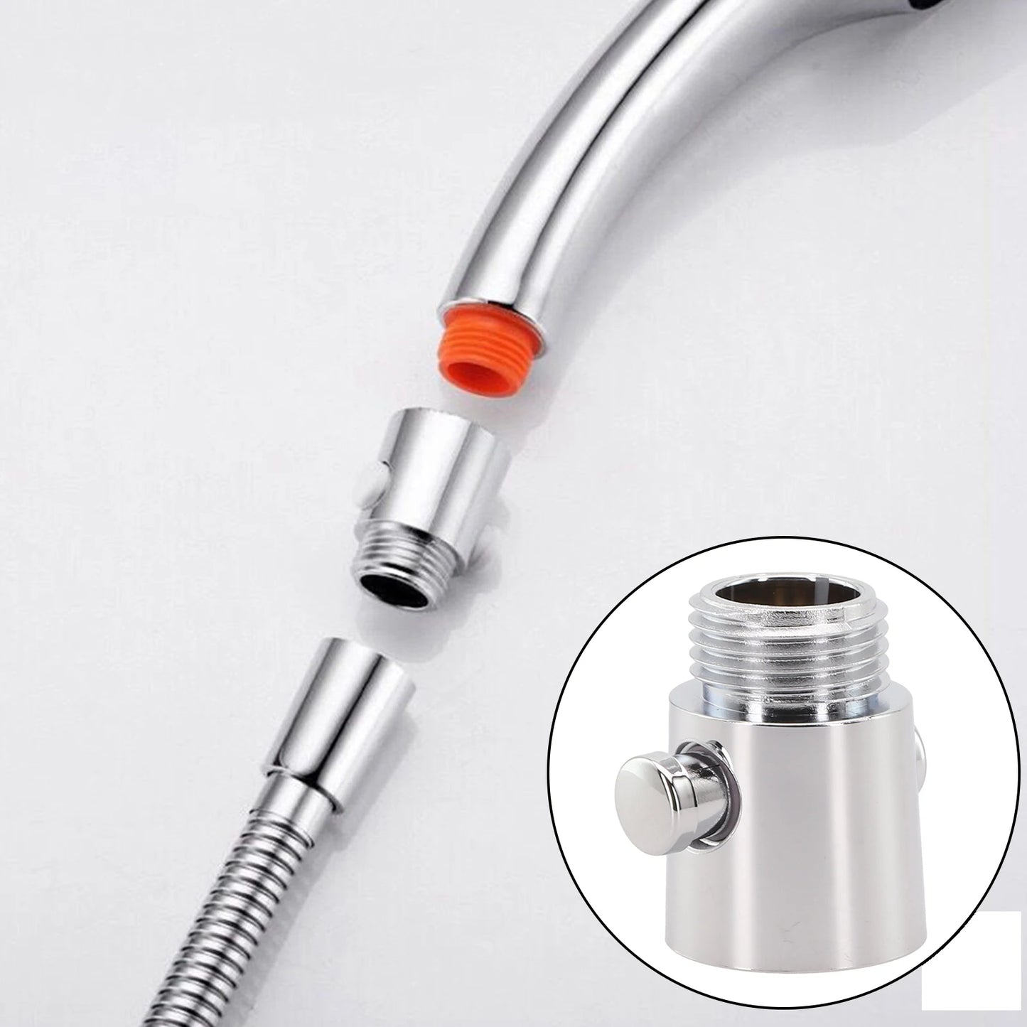 Water Saving Shower Head Control Switch Valve - Instant Stop Flow