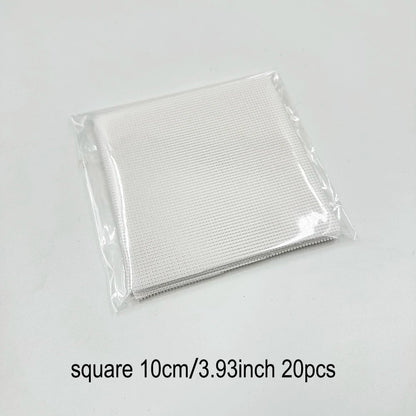 Bonsai Pot Mesh Sheets 100pcs - White Drainage Net Bottom Covers