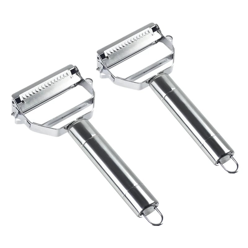 Stainless Steel Double Head Vegetable Peeler Melon Fruit Planer