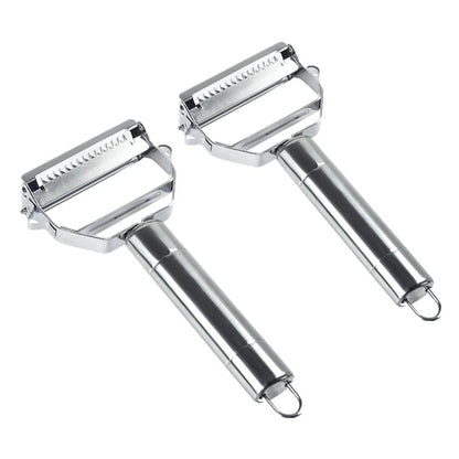 Stainless Steel Double Head Vegetable Peeler Melon Fruit Planer