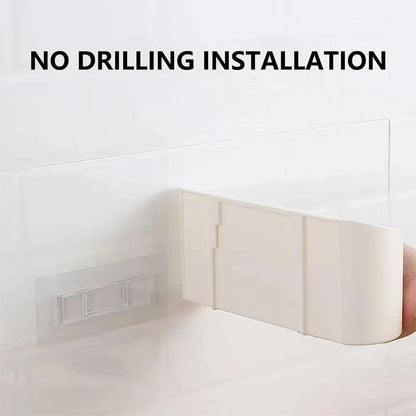 Wall-Mounted Adhesive Storage Rack Multifunctional Cabinet Organizer