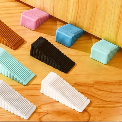 Silicone Door Stopper Wedge Block - Anti-Collision Safety Doorstop