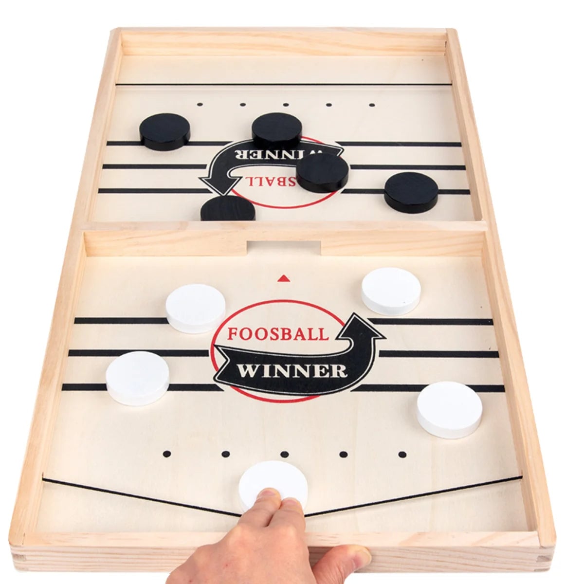 Table Hockey Sling Puck Board Game - Fast-Paced Family Interactive