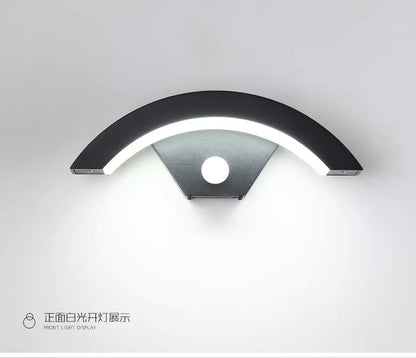 18W LED Motion Sensor Wall Light Waterproof Outdoor Aluminum AC86-265V