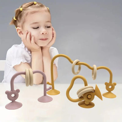 Silicone Baby Bead Puzzle Toy - Early Education Learning Game