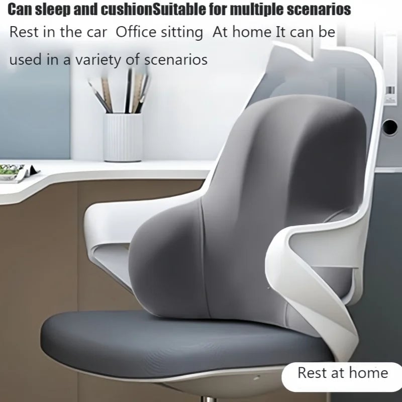 Memory Foam Lumbar Support Cushion Car Office Gaming Chair Back Pillow