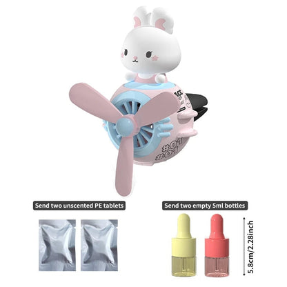 Magnetic Cartoon Car Air Vent Aromatherapy Diffuser Clip + 2 Tablets