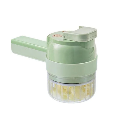 4-in-1 Electric Vegetable Cutter Slicer Chopper Garlic Grinder