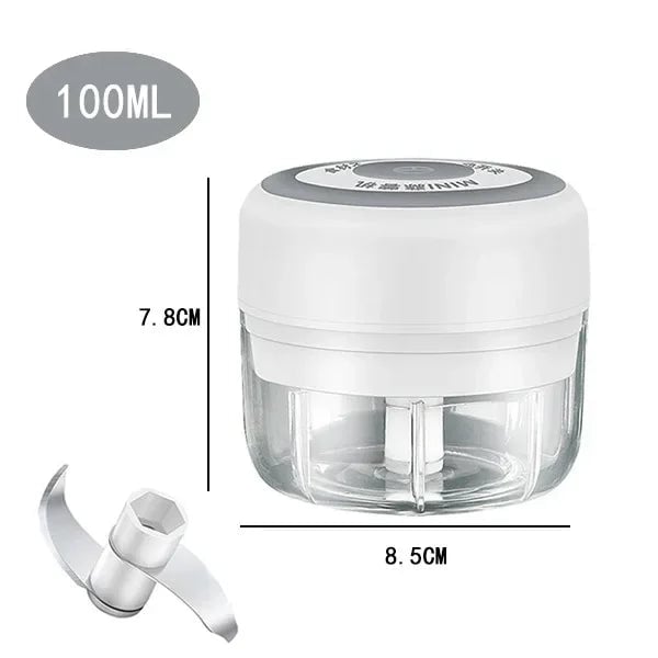 250ml USB Electric Garlic Mincer Chopper Food Processor Kitchen