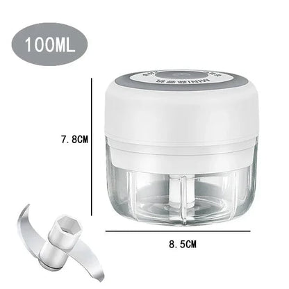 250ml USB Electric Garlic Mincer Chopper Food Processor Kitchen