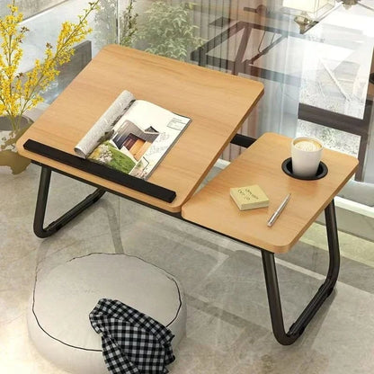Foldable Adjustable Height Ergonomic Computer Desk Laptop Table