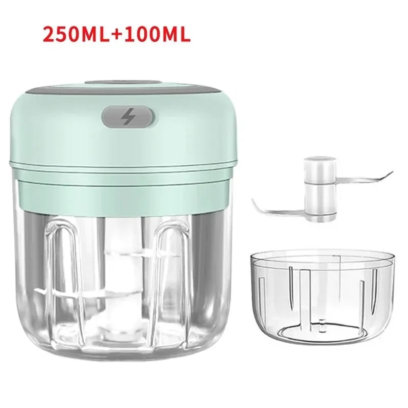 250ml USB Electric Garlic Mincer Chopper Food Processor Kitchen