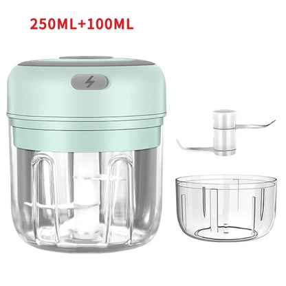 250ml USB Electric Garlic Mincer Chopper Food Processor Kitchen