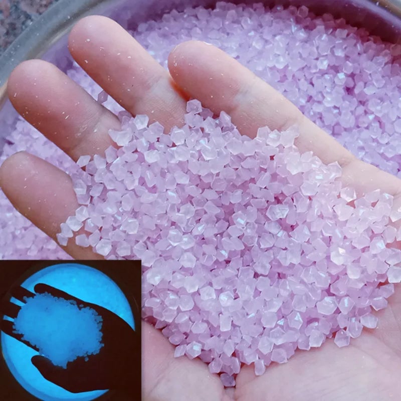 Glow In Dark Pebbles 1000pcs 3-5mm Luminous Garden Aquarium Decor