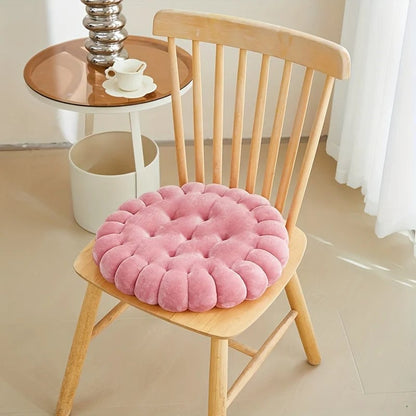 Large Biscuit Plush Cushion - Soft Cookie Shape Pillow Seat Pad