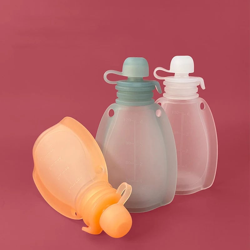 BPA Free Reusable Baby Food Pouches - Squeeze Storage Containers