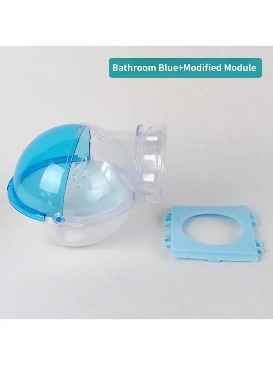 Small Pet Sand Bath House - Hamster Gerbil Mouse Toilet Bathroom Cage