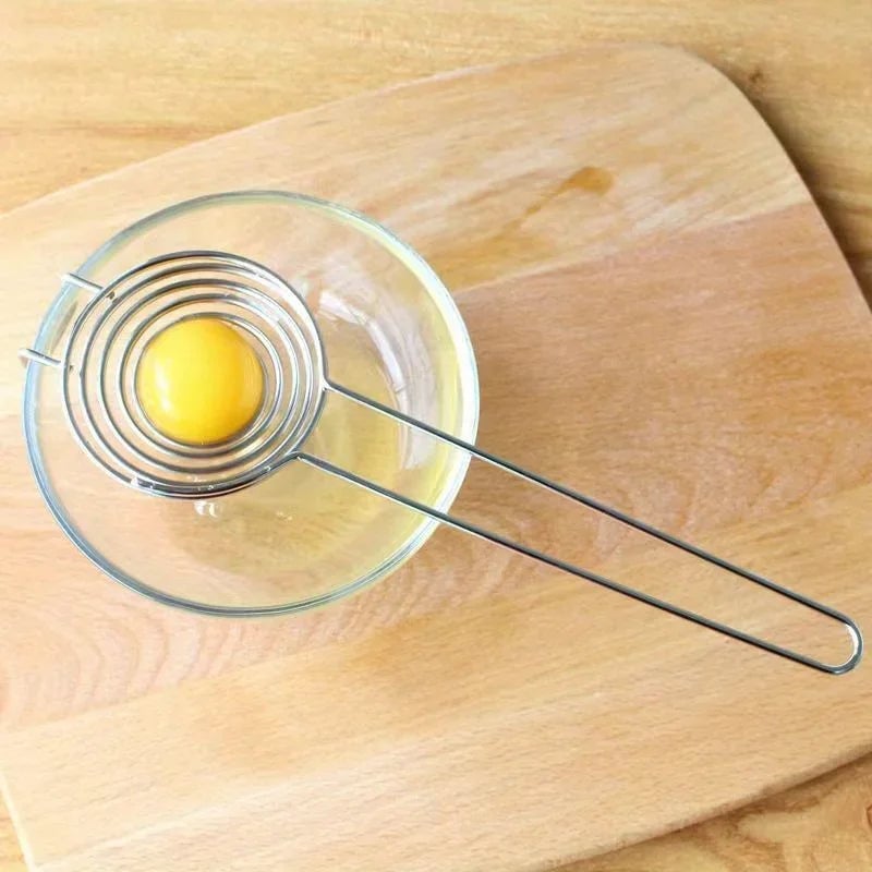 Premium Stainless Steel Egg Yolk Separator - Filter Function