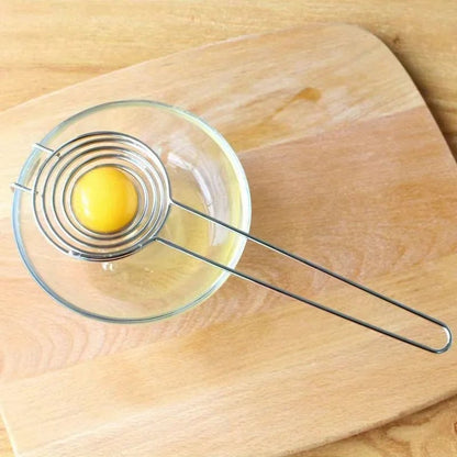 Premium Stainless Steel Egg Yolk Separator - Filter Function