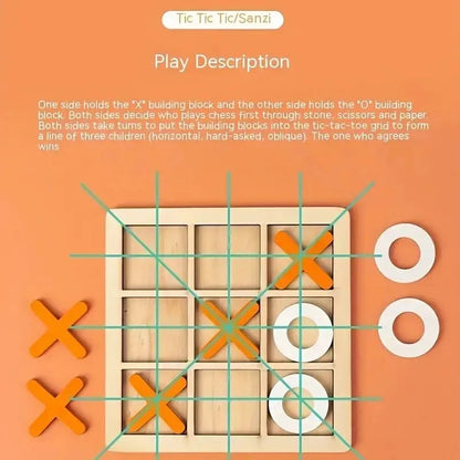 Wooden Chess Puzzle Educational Toy - Montessori Brain Training Game