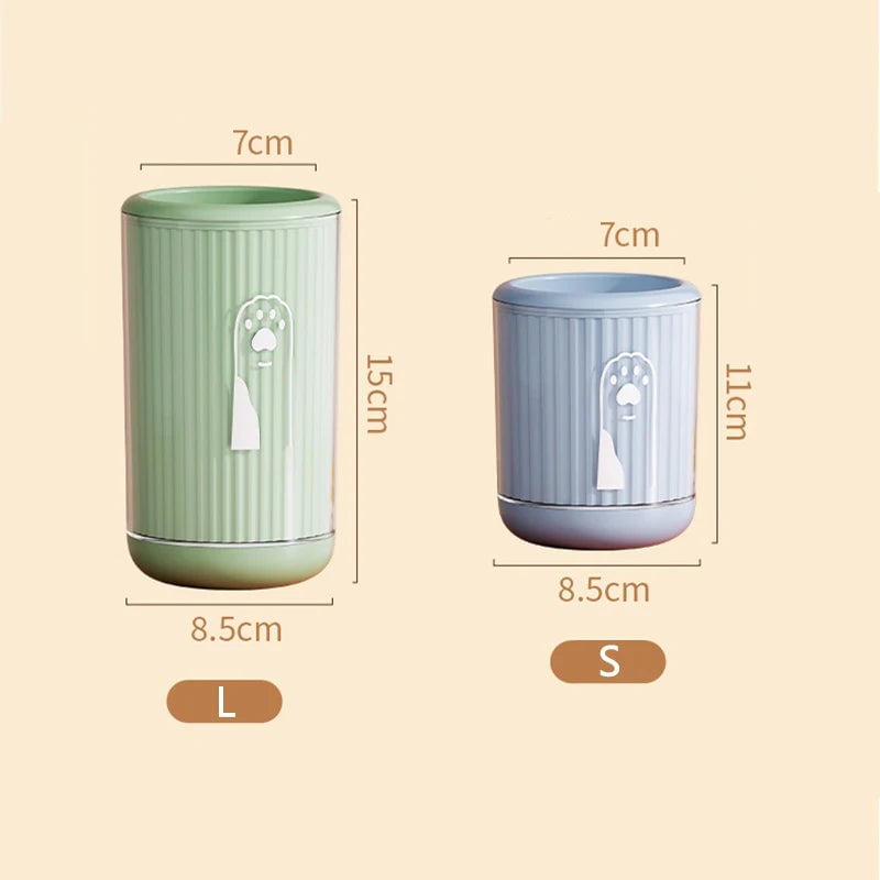 Portable Silicone Dog Paw Cleaning Cup - Detachable Pet Foot Cleaner
