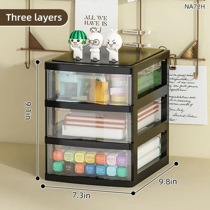 Clear Acrylic Drawer Organizer 2/3/4-Tier Storage Box Space-Saving