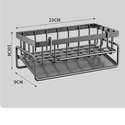 Sink Tap Mount Spice Rack Kitchen Storage Organizer Shelf