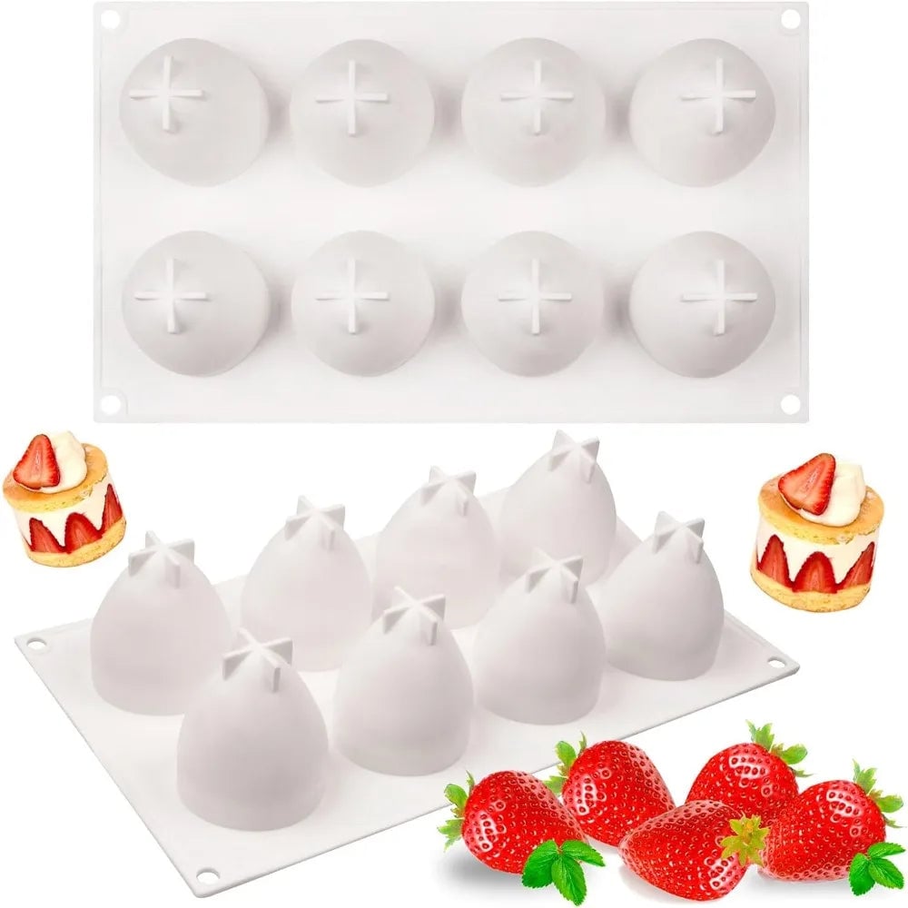 Silicone Mousse Cake Mold - Multi-Fruit Design Baking Tool