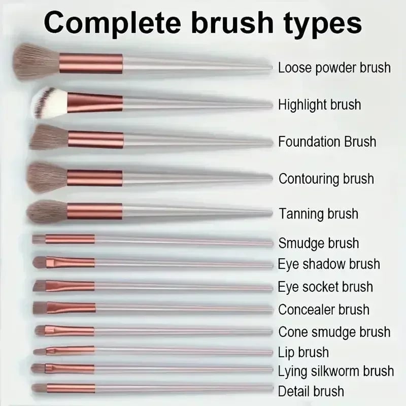 Professional Makeup Brush Set - Soft Kabuki Foundation Eyeshadow